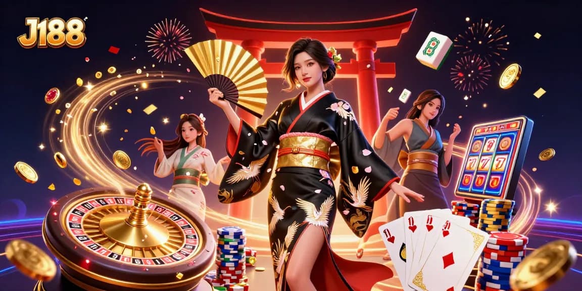 Experience thrilling moments with J188 in a vibrant online casino setting filled with luxury and excitement.