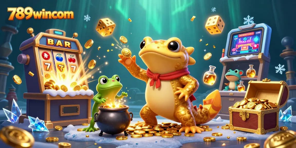 Experience the magic of 789wincom with a golden salamander alchemist transmuting riches in a vibrant casino