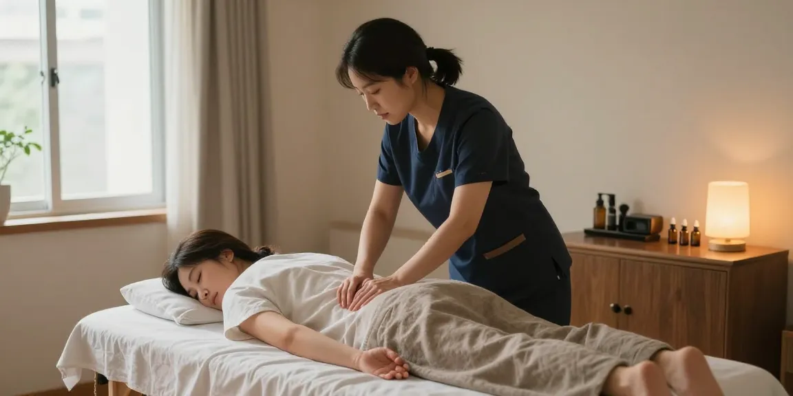 Experience 시흥출장마사지 in a tranquil home setting with a professional therapist.
