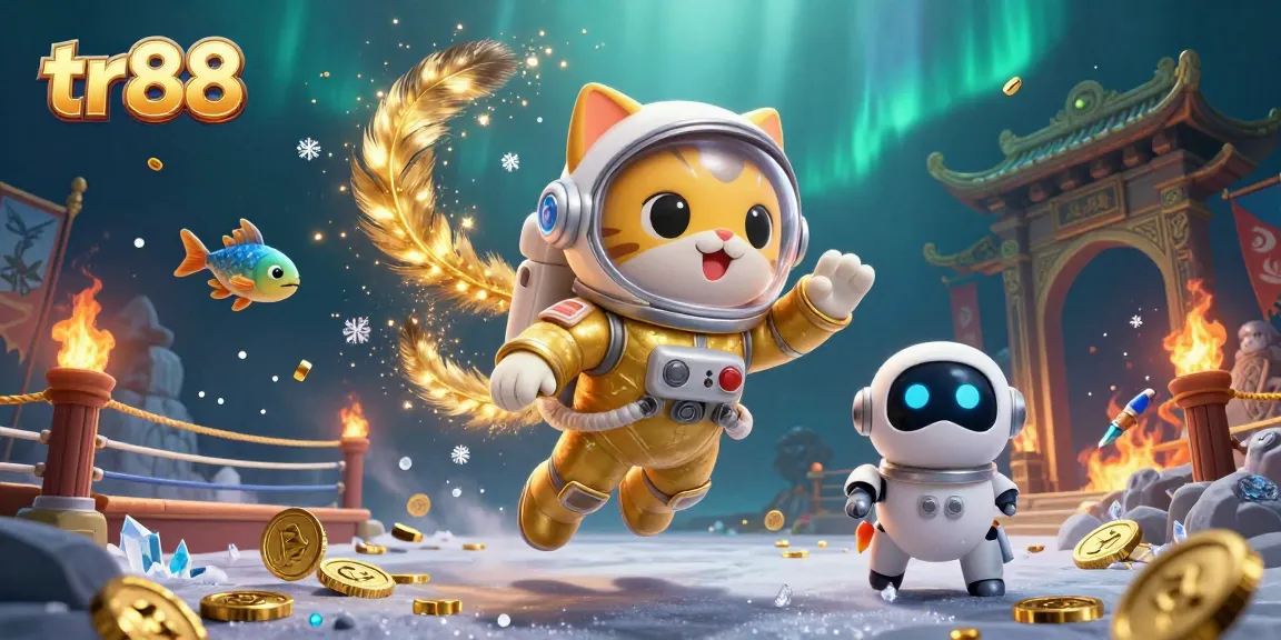 Experience thrilling gameplay at tr88 with vibrant characters and sparkling game elements in a fun-filled casino scene.