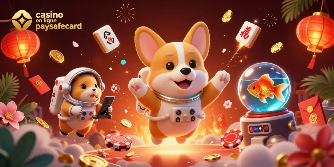 Plongez dans l'univers captivant du casino en ligne paysafecard avec des personnages animés et des éléments de jeu fascinants.