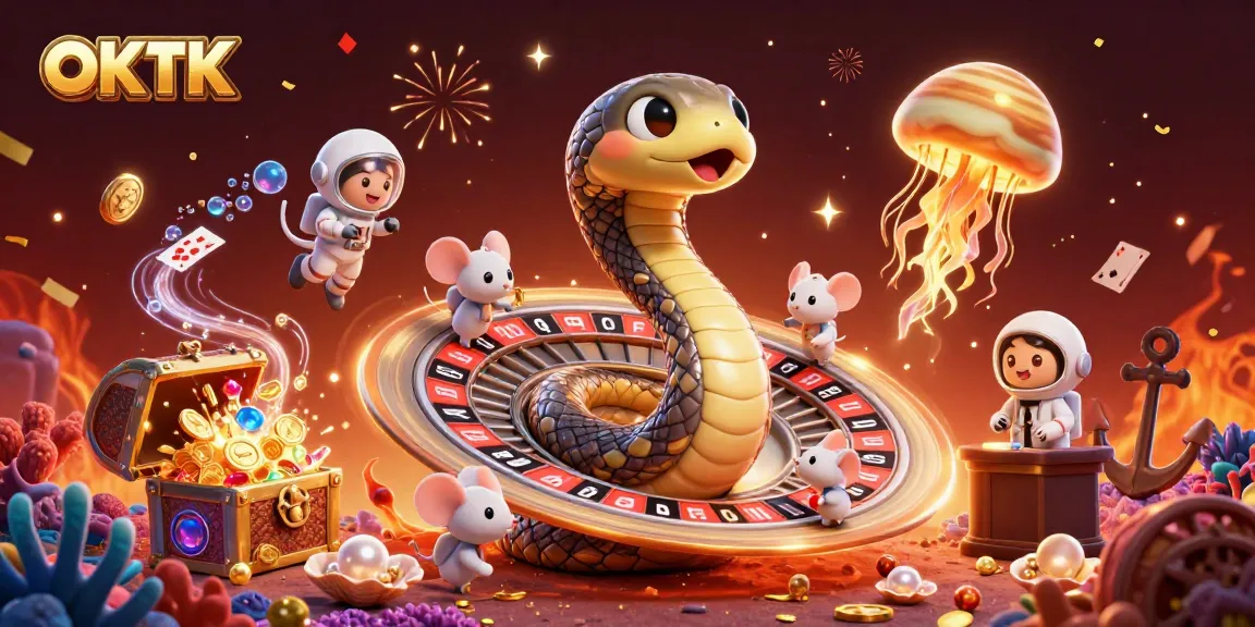 Spin the cosmic roulette with astronaut mice in the OKTK gambling universe!