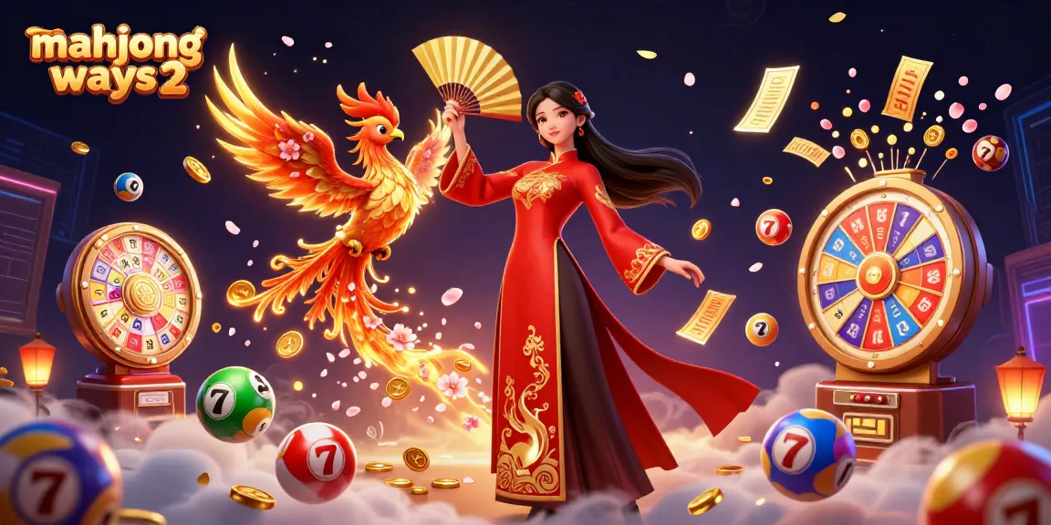 Spin the reels of mahjong ways 2 amidst golden coins and vibrant gaming elements