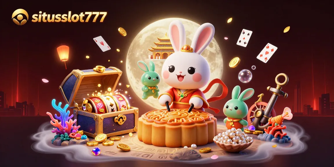 Experience the thrill of winning at situsslot777 with vibrant slot reels and casino elements.