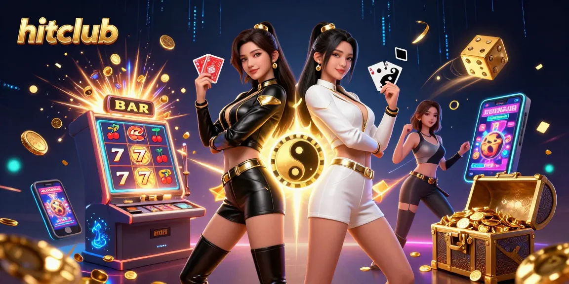 Experience thrilling moments at hitclub with stunning Asian women holding playing cards in a vibrant casino setting.