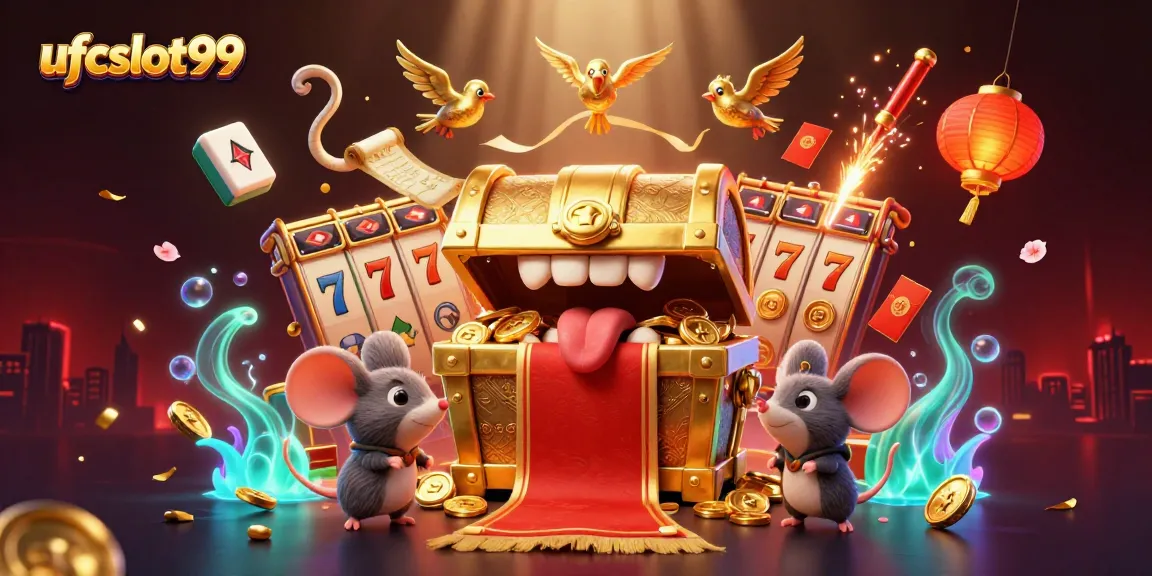 Spin to win big with ufcslot99 at this dynamic slot gaming illustration featuring rich visuals and engaging elements.