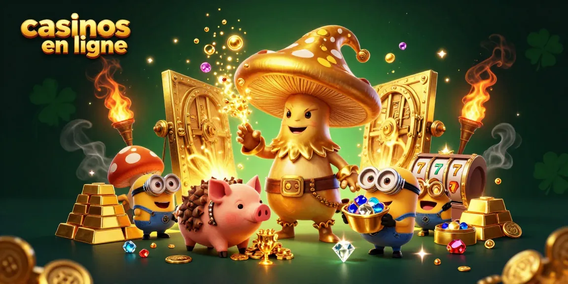 Jouez à des jeux de casinos en ligne captivants avec un wizard doré magiquement transformant le tout en or.