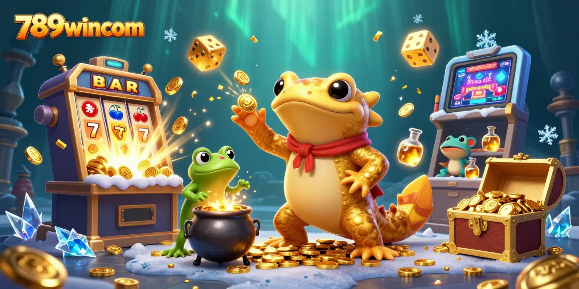 Experience the magic of 789wincom with a golden salamander alchemist transmuting riches in a vibrant casino