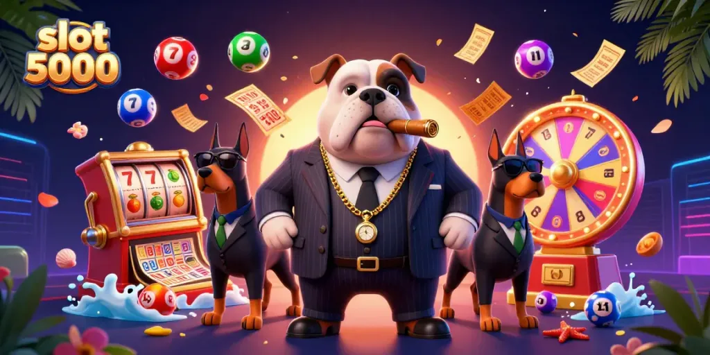 Spin the reels and win big with slot 5000, featuring dynamic gaming elements and vibrant visuals.
