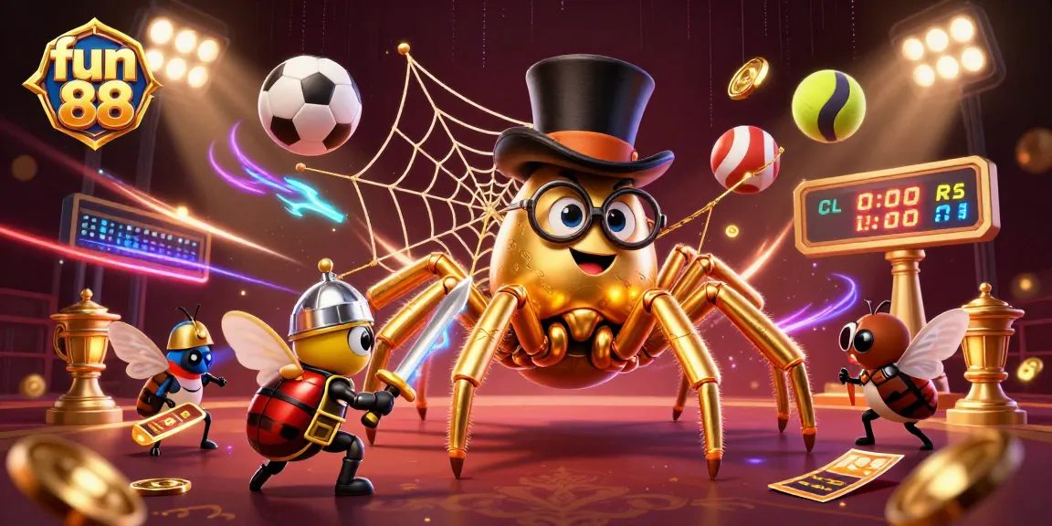 Experience thrilling fun 88 action with exciting sports betting in a vibrant 3D gaming scene.