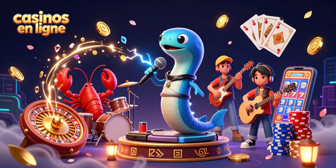 Jouer aux casinos en ligne avec une ambiance sous-marine festive et immersive entourée d'éléments de jeu.