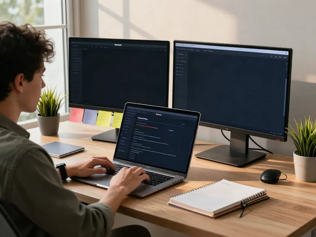 Engaging workspace scene featuring Insanony tool for anonymous Instagram story viewing.
