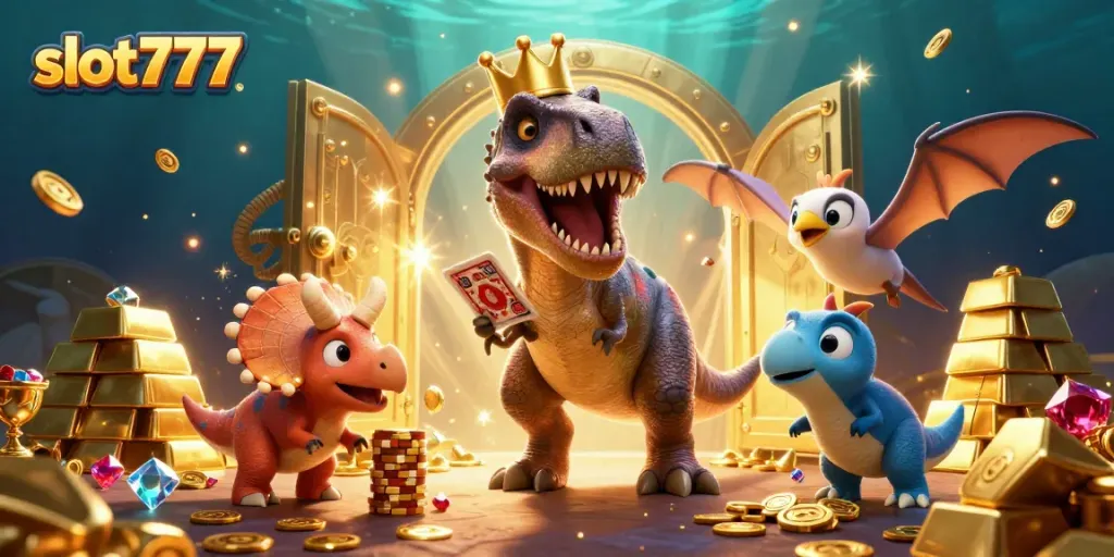 Pemain slot777 menguji keberuntungan dengan simbol buah dan chip emas di tengah permainan slot yang bombastis.