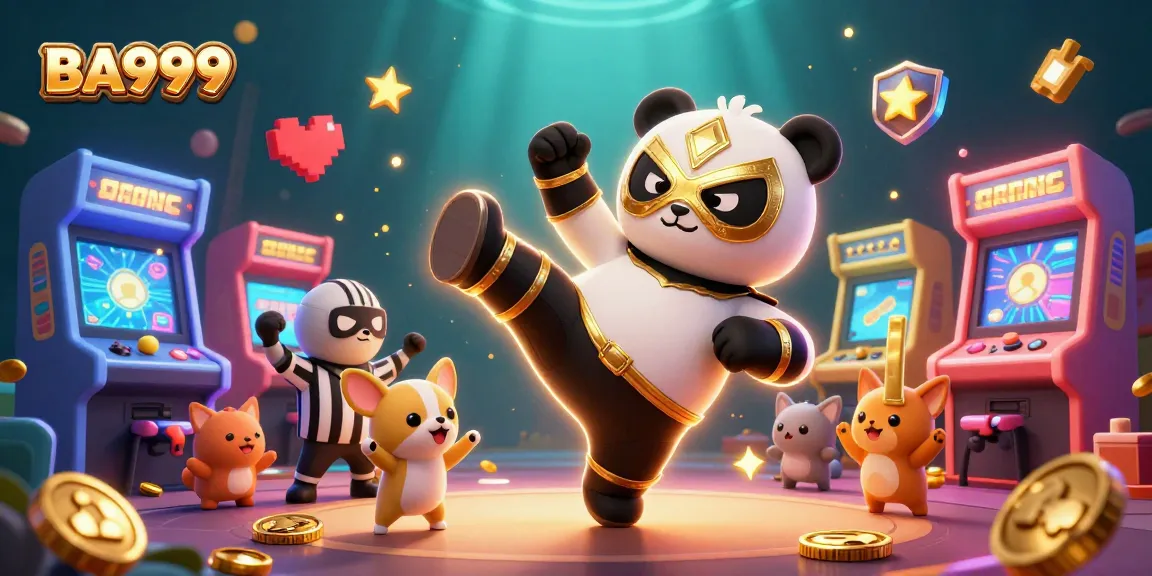 Engage with BA999's vibrant gaming adventure featuring exciting characters and casino elements.