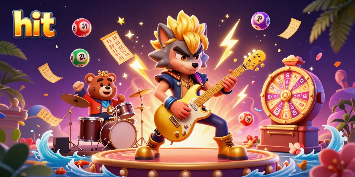 Experience thrilling hits at HitClub with vibrant lottery balls and exciting gaming elements.