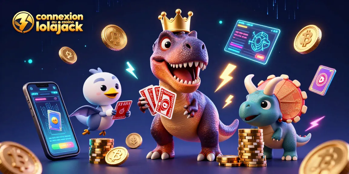 Engage with your gaming skills at connexion au casino lolajack with a playful scene featuring unique casino characters.