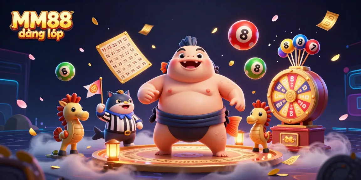 Experience thrilling MM88 đăng nhập action with vibrant lottery elements and dynamic 3D characters.