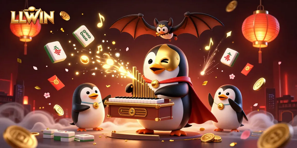 Immerse in LLWIN's thrilling casino experience with a vibrant 3D illustration showcasing action-packed gaming elements.