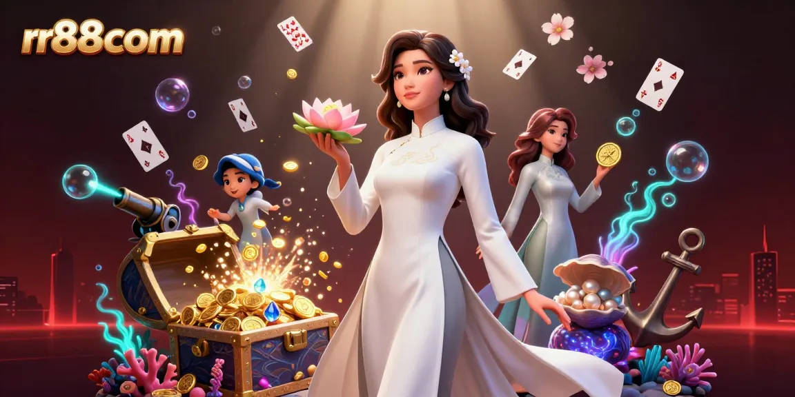 Experience thrilling gaming moments with rr88com's vibrant casino illustration.