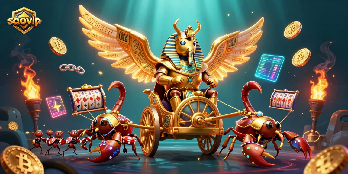 Experience the thrill of saovip with a vibrant 3D casino scene featuring characters and exciting game elements.