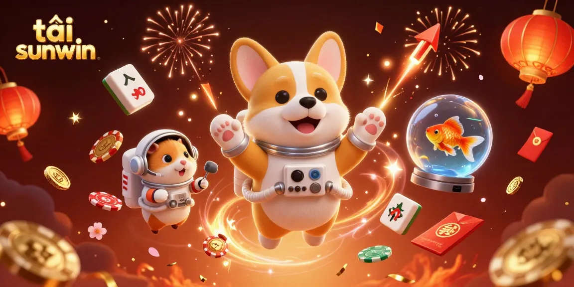 Play online with tải sunwin as the astronaut corgi navigates a space casino in this vibrant 3D scene.