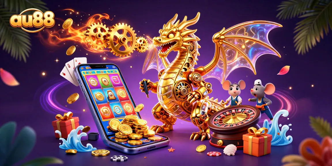Engage with au88’s thrilling gaming experience featuring golden dragon mechanics and slot games.