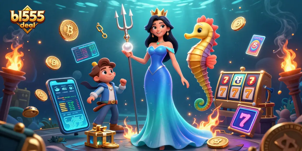 Experience the vibrant world of bl555 deal with casino-themed 3D characters surrounded by dynamic gambling elements.