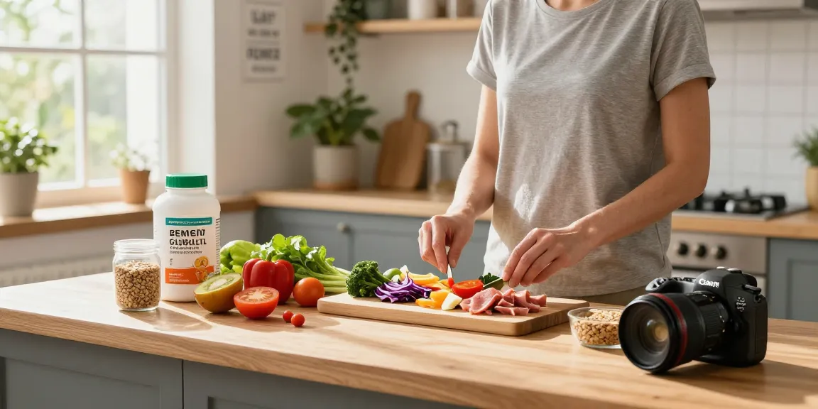 Healthy meal preparation scene featuring rokok88 lifestyle with fresh ingredients.