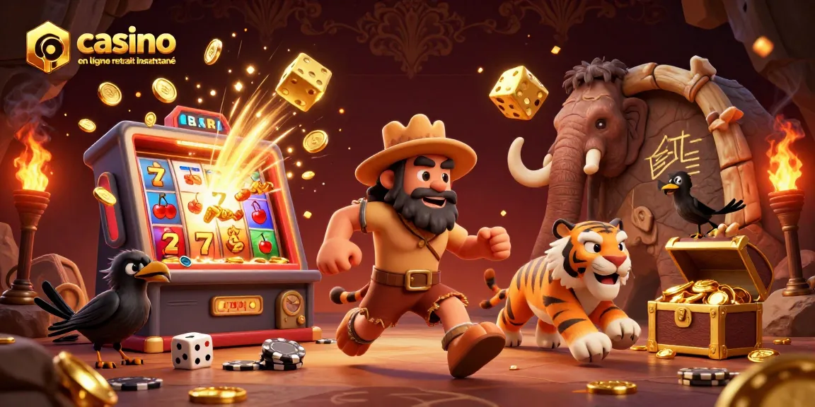 Jouer à des jeux de casino en ligne avec retrait instantané avec un duo préhistorique amusant et des éléments dynamiques