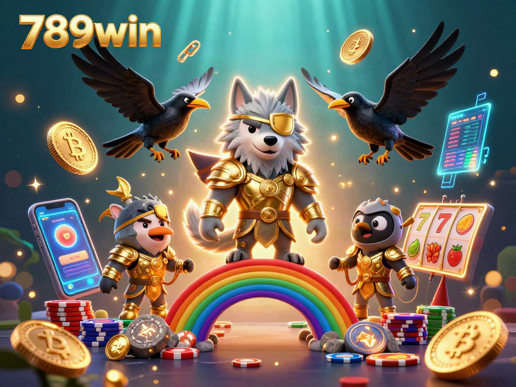 Spin and win big with 789win in this vibrant casino scene featuring Odin and treasures.