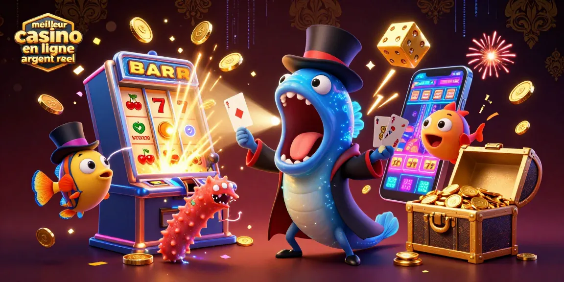 Machine à sous et jeux captivants dans un univers de casino en ligne argent réel, mettant en avant le meilleur casino en ligne argent réel.