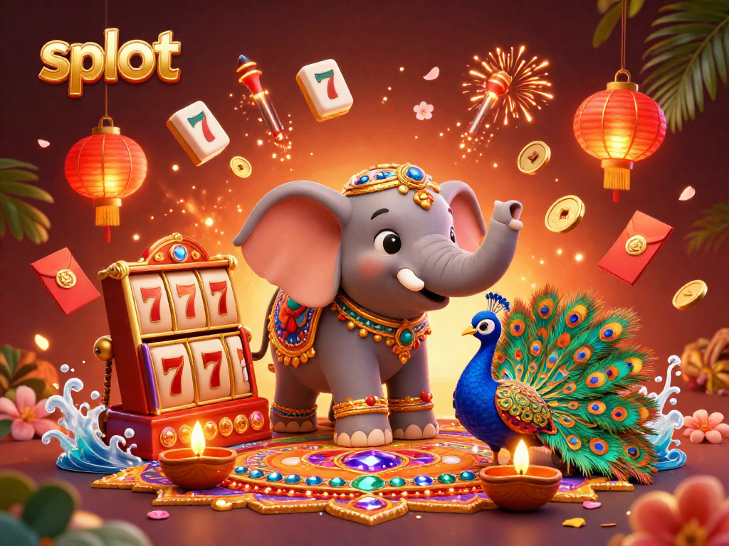 Slot gacor mempesona dengan simbol uang dan jackpot yang mengkilap.