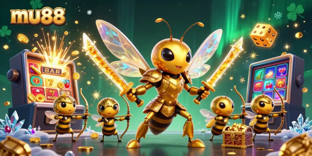 Experience excitement with mu88's vibrant casino scene filled with dynamic elements and rich details.