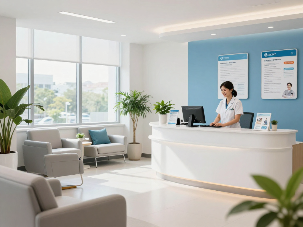Psychiatric assessment in a modern health clinic, showcasing patient care and compassionate doctor consultation.