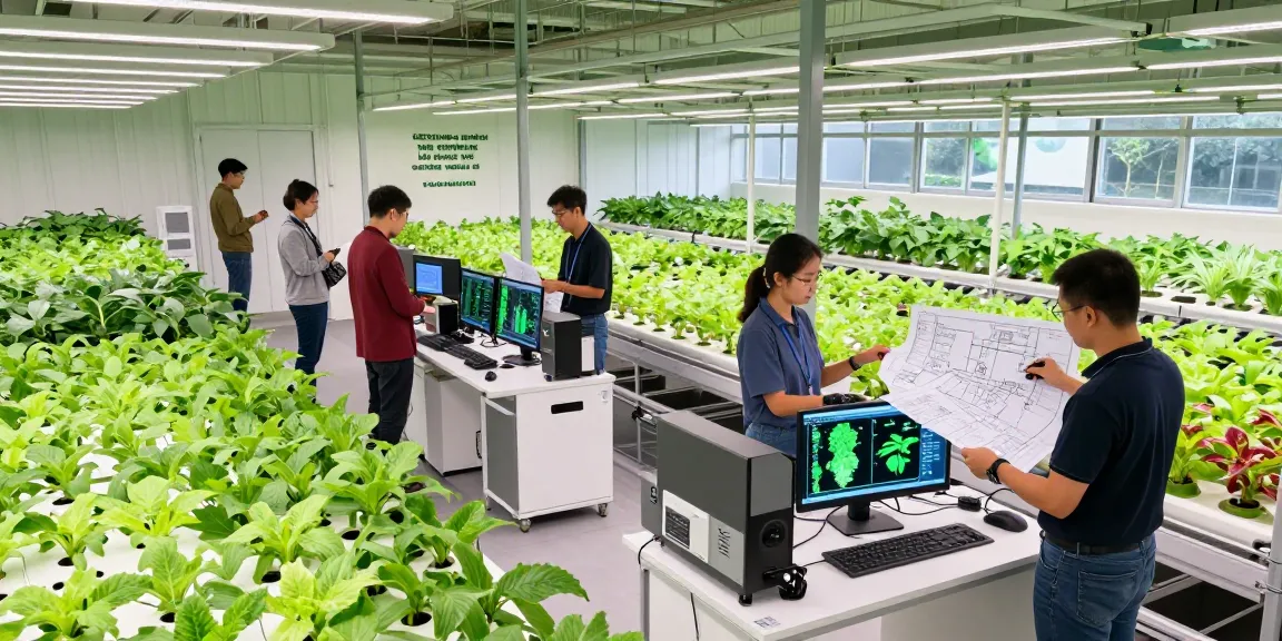 Innovative CIKA4D professionals collaborating on advanced indoor agriculture designs.