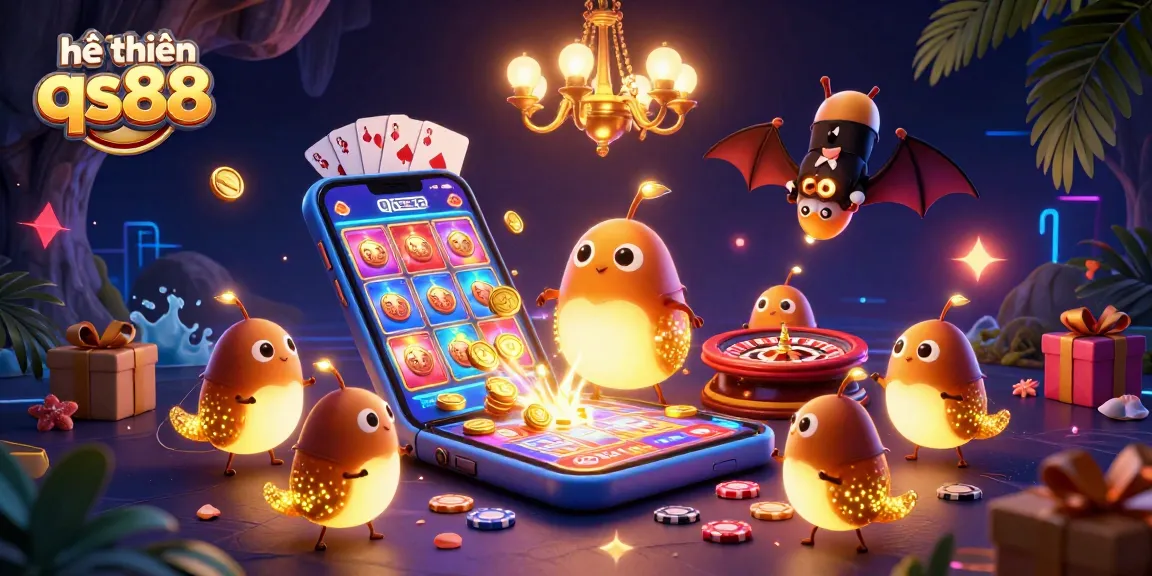 Experience the vibrant hệ thống qs88 cave casino, lighting up games with glowworm ambiance and excitement.