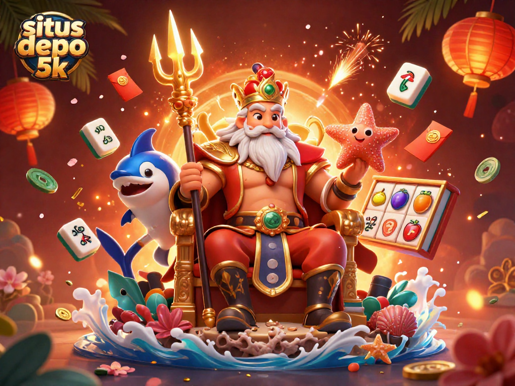 Enjoy exciting gameplay features with situs depo 5k in vibrant 3D casino art.