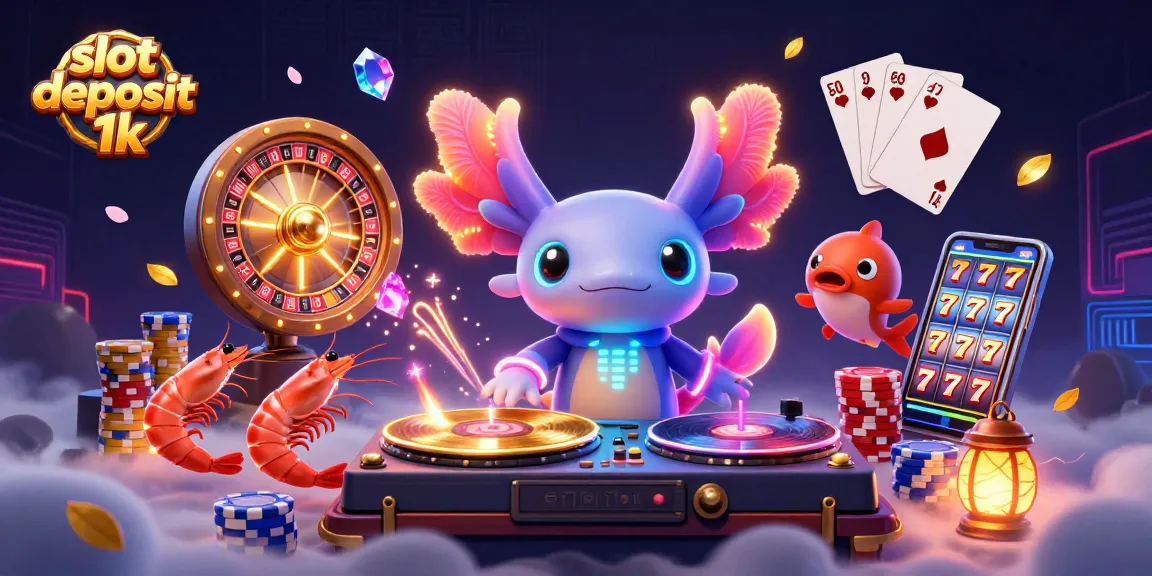 Spin to win at slot deposit 1k, featuring vibrant characters and engaging casino elements.