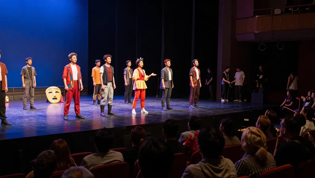 rokok88 login - vibrant theater performance scene with captivated audience, enhancing cultural engagement.